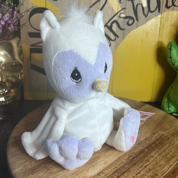 Enesco - Precious Moments Tender Tails - White Owl w/Adoption Card (1998) - Picture 4 of 17